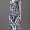 Etro Paisley Print Ruffle Dress in Multicolor (multi) - Lyst