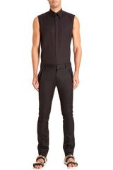 Givenchy Sleeveless Button Front Shirt