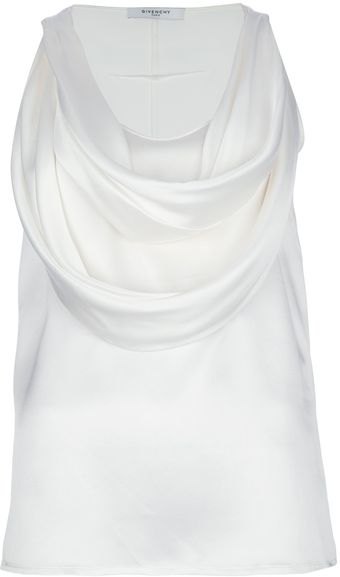 Givenchy Drape Front Vest - Lyst