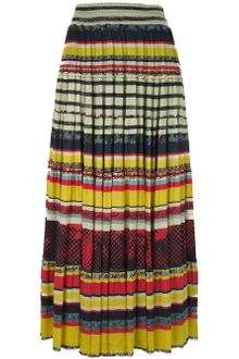 Jean Paul Gaultier Pleated Maxi Skirt - Lyst