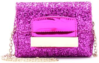 Jimmy Choo Caro Glitter Clutch - Lyst