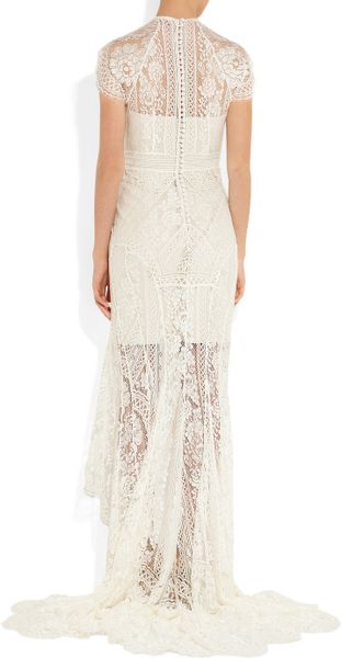 silk gown white