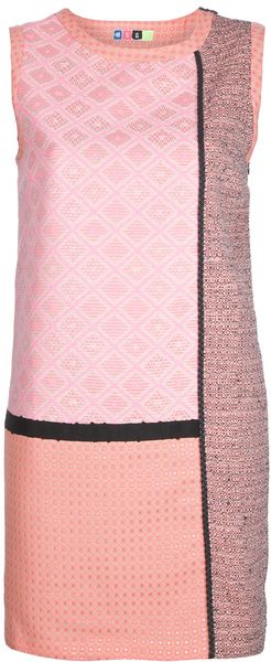 MSGM Block Shift Dress - Lyst