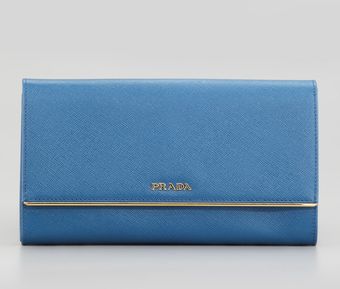 Prada Full Flap Continental Wallet Organizer - Lyst