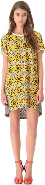Sea Combo T Shirt Dress - Lyst