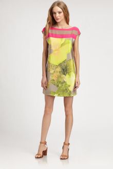 Tibi Jewel Orchid Shift Dress - Lyst