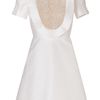 Valentino  Embroidered Cotton Silk Dress in White - Lyst