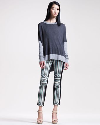 10 Crosby by Derek Lam Striped Slim Pant - Lyst