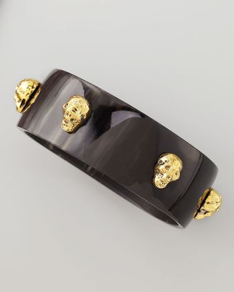 Ashley Pittman Fuvu Dogo Skullstation Bangle Dark Hor - Lyst