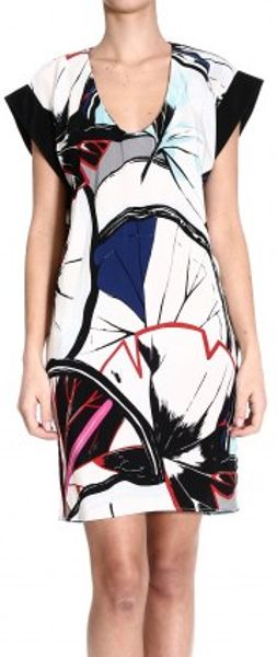 Balenciaga Shortsleeve Printed Silk - Lyst