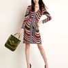 Bcbgmaxazria Mayla Combo Knit Dress in Multicolor (ltmagentac) - Lyst