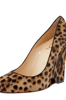Christian Louboutin Ron Ron Calf Hair Wedge Pump - Lyst