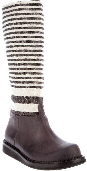 Damir Doma Striped Boot - Lyst