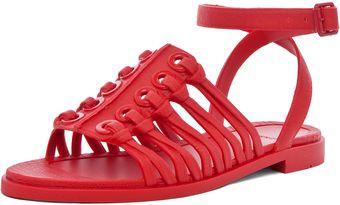 Givenchy Gladiator Sandal in Red - Lyst