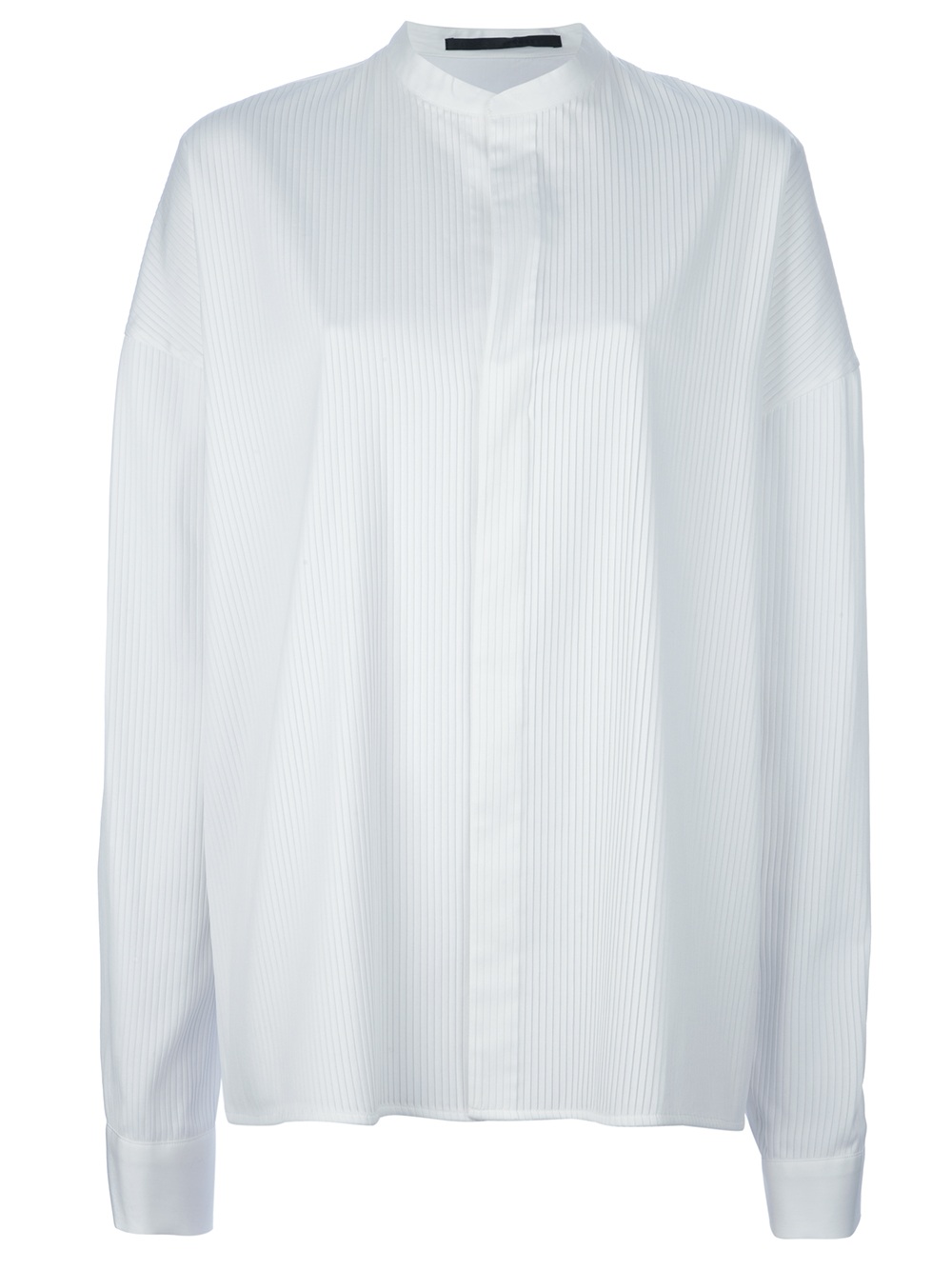 box pleat shirt men's