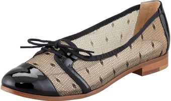 Jason Wu Cap Toe Lace Mesh Oxford Nudeblacks - Lyst
