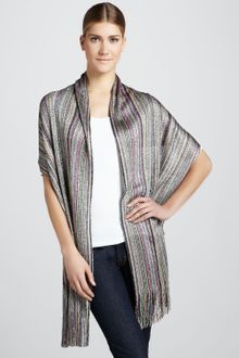 Missoni Metallic Striped Scarf - Lyst