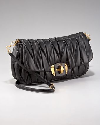 Miu Miu Attelasse Turnlock Clutch - Lyst
