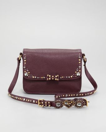 Miu Miu Adras Jewel Crossbody Bag Bordeaux - Lyst