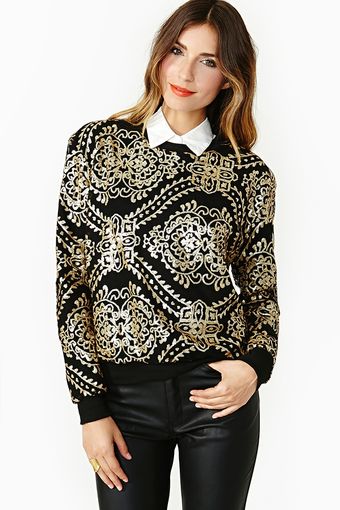 Nasty Gal Golden Age Knit - Lyst