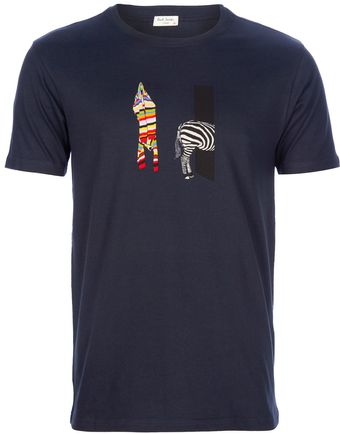 Paul Smith Zebra Print Tshirt - Lyst