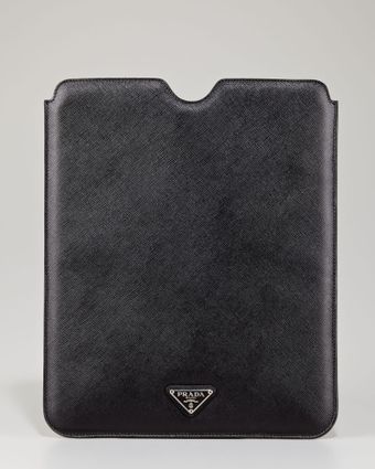 Prada Saffiano Ipad Case Black - Lyst
