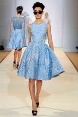 Temperley London Tile Crew Neck Dress