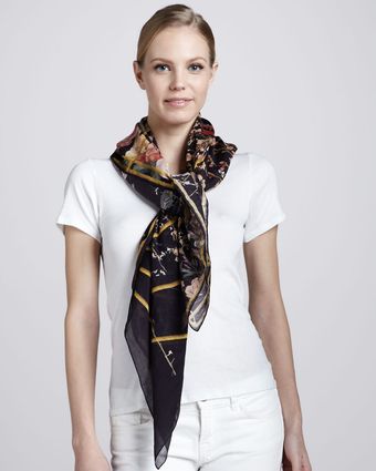 Thakoon Bird Cage Printed Scarf  - Lyst