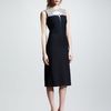 Victoria Beckham Moonprint Colorblock Dress in Blue (teal/cloudy moon) - Lyst