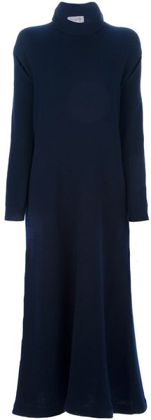 Yohji Yamamoto Full Length Sweater Dress - Lyst