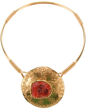 Yves Saint Laurent Vintage Disc Choker - Lyst