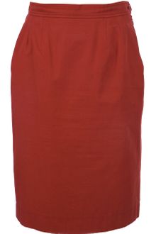 Yves Saint Laurent Vintage Kneelength Skirt - Lyst