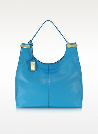 Badgley Mischka Natashsa Turquoise Nappa Leather Hobo - Lyst