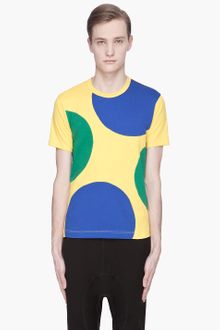 Comme Des Garçons Yellow Polka Dot Cotton Jersey T-shirt - Lyst