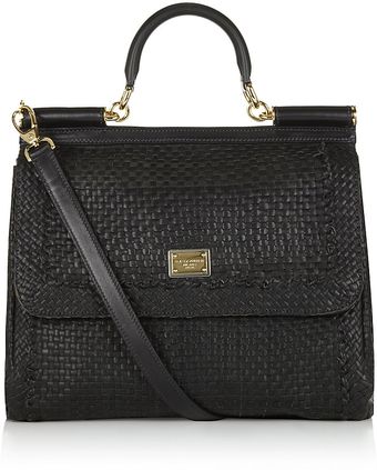 Dolce & Gabbana Sicily Woven Tote - Lyst