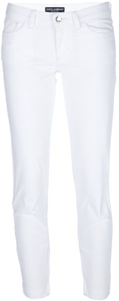 Dolce & Gabbana Skinny Anklegrazer Jean - Lyst