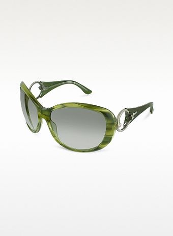 Gucci Signature Cutout Temple Sunglasses - Lyst