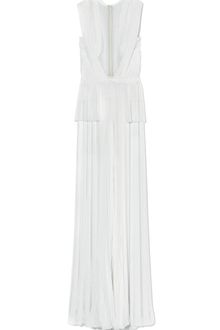 Jason Wu Combo Draped Pleated Beaded Gown - Lyst