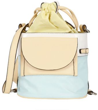 Kenzo Leather and Nylon Shoulder Bag - Lyst