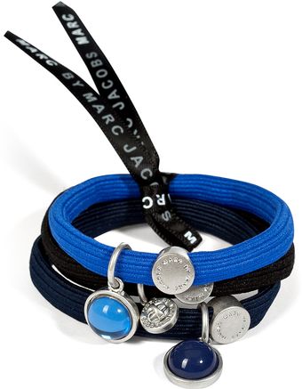 Marc By Marc Jacobs Bluemulti Ball Cluster Pony Hair Elastics - Lyst