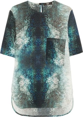 Markus Lupfer Printed Silk Tshirt - Lyst