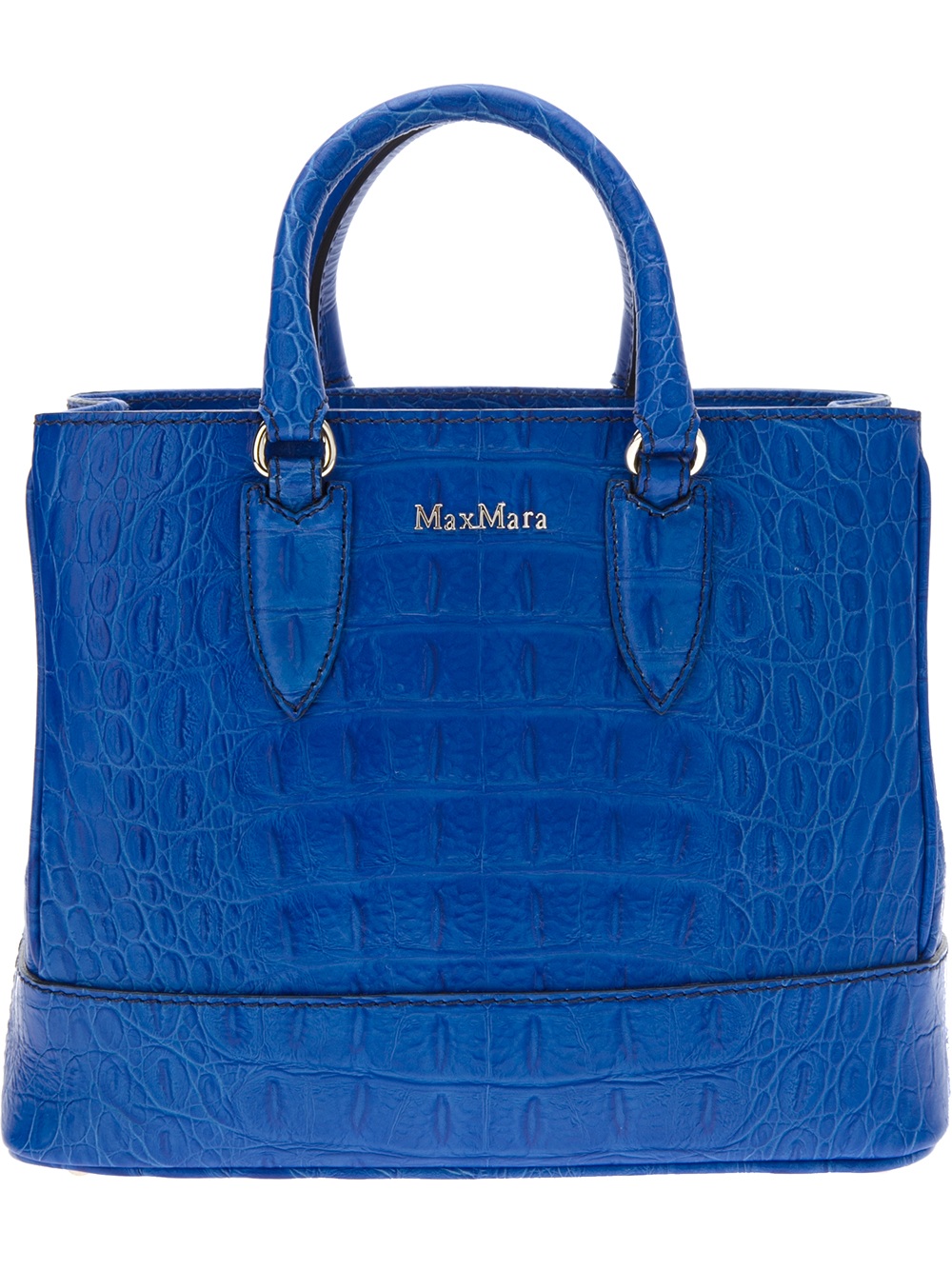 max mara leather shopping tote