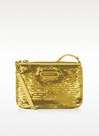 Michael Kors Small Sequined Wristlet - Lyst