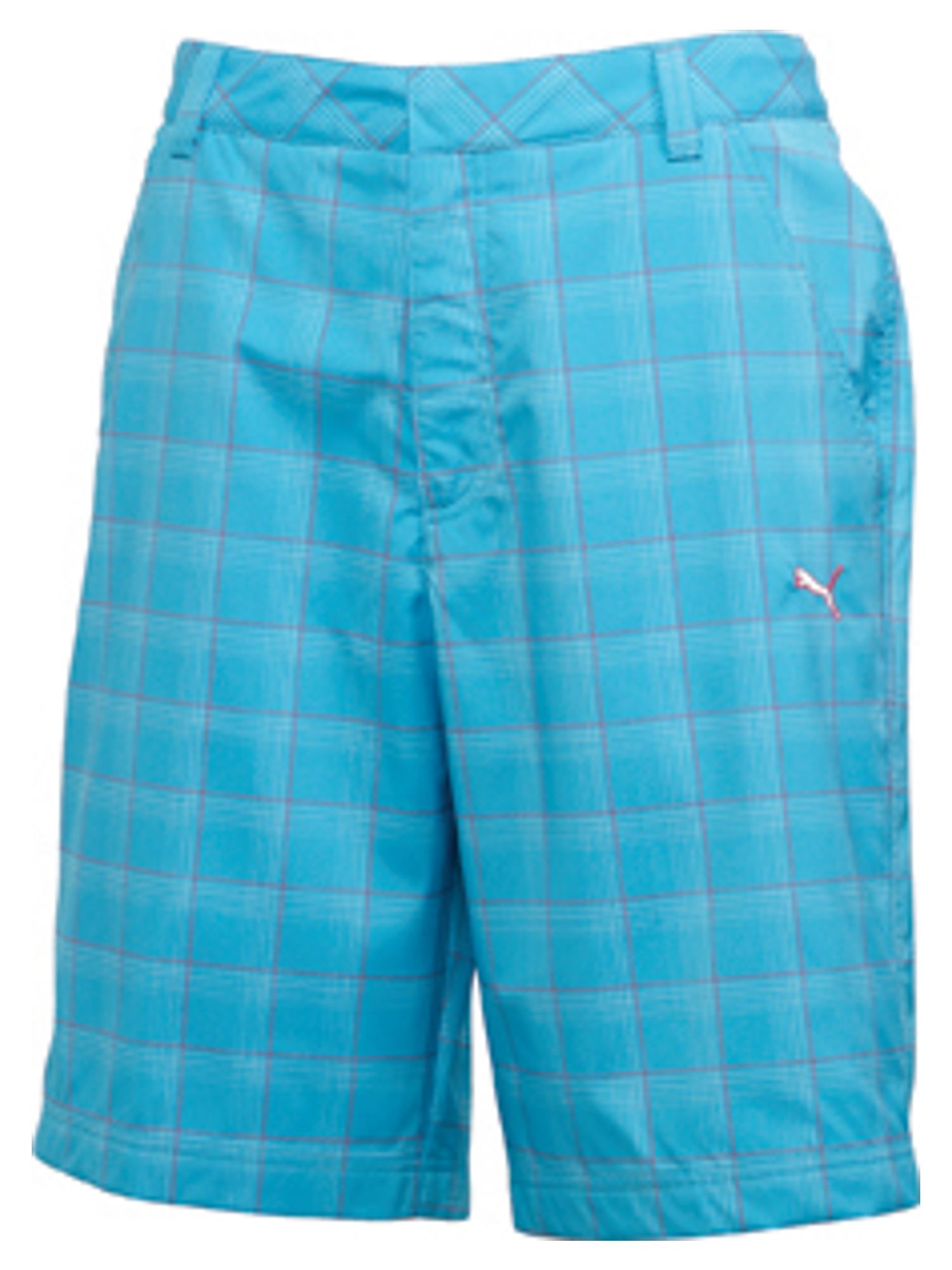 Puma Golf Plaid Tech Short in Blue for Men | Lyst