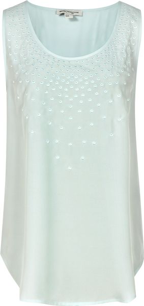 Reiss Jamelia Studded Detail Tank - Lyst