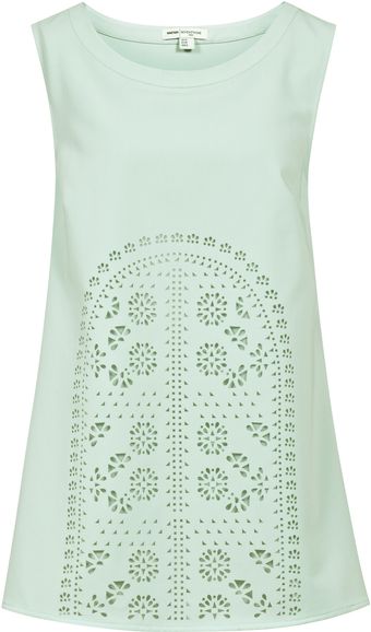 Reiss Catalina Laser Cut Top - Lyst