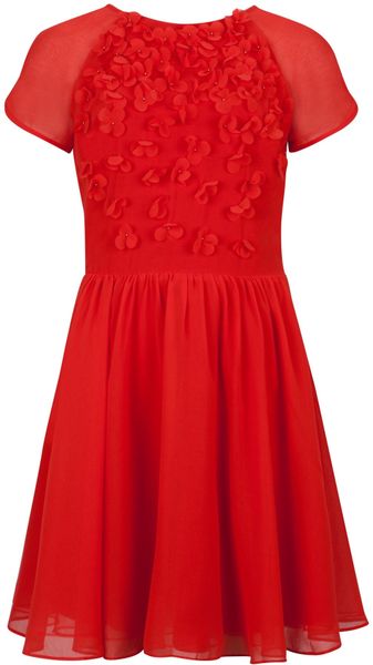 Ted Baker Pennyy Floral Embellished Dress - Lyst