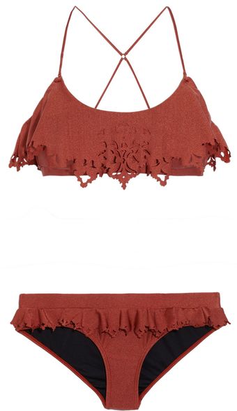 Zimmermann Locket Lasercut Bikini - Lyst