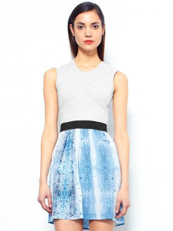 Markus Lupfer Two Tone Dress - Lyst