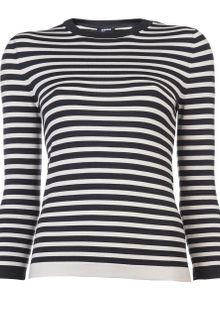 Jil Sander Navy Stripe Top - Lyst